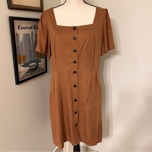 LOFT Emory Brown Sheath Dress SZ 12